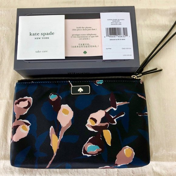 🎉HP kate spade ♠️ Medium Double Zip Wristlet - Picture 6 of 6
